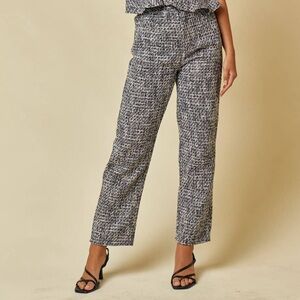 High Waisted Tweed Pants w/Pockets